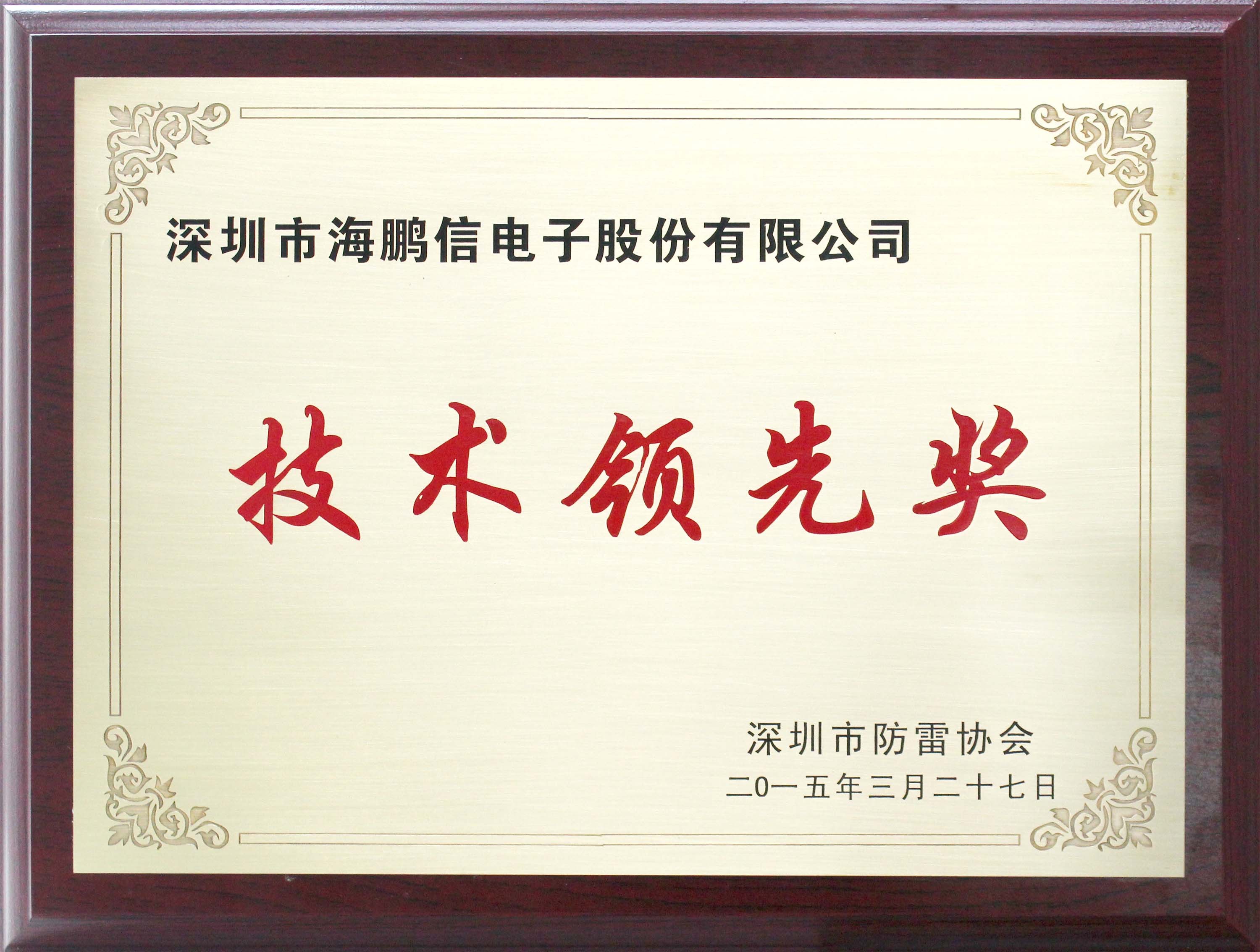 深圳市防雷協(xié)會授予“技_領先獎”(04-01-19-52-24)(1)